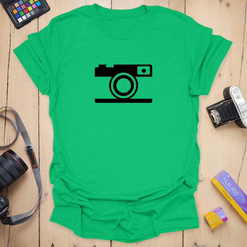 T-Shirt With Camera Icon For Minimalist Style
