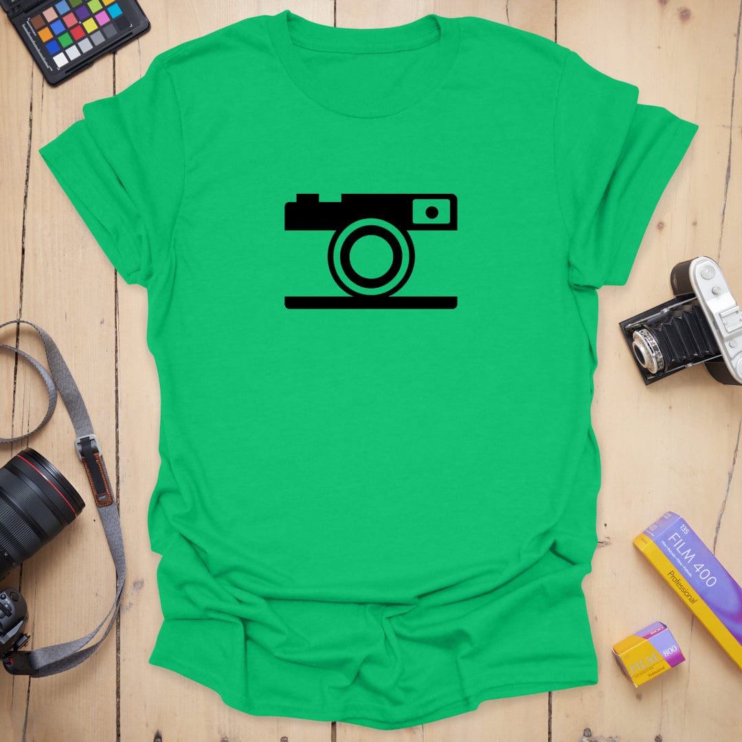 T-Shirt With Camera Icon For Minimalist Style