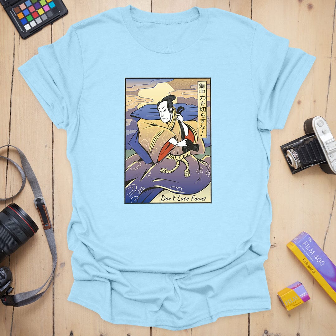 T-Shirt With Samurai Photographer Ukiyo-E Art