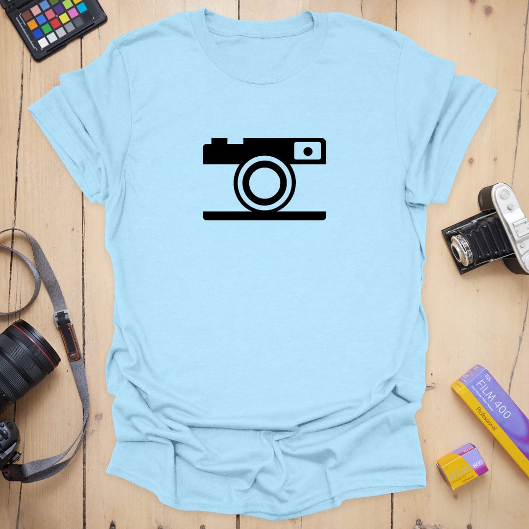 T-Shirt With Camera Icon For Minimalist Style