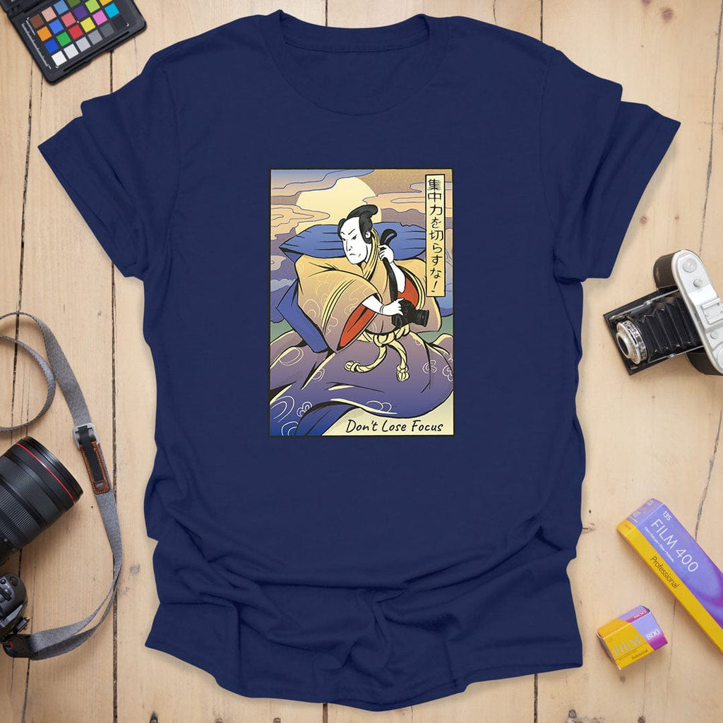 T-Shirt With Samurai Photographer Ukiyo-E Art