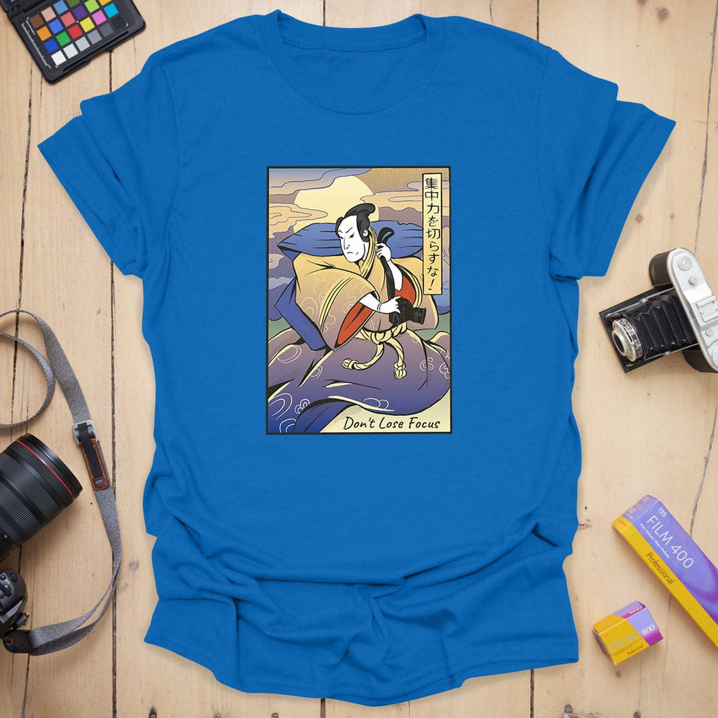 T-Shirt With Samurai Photographer Ukiyo-E Art