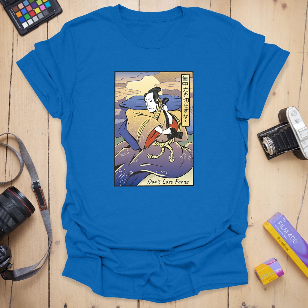 T-Shirt With Samurai Photographer Ukiyo-E Art