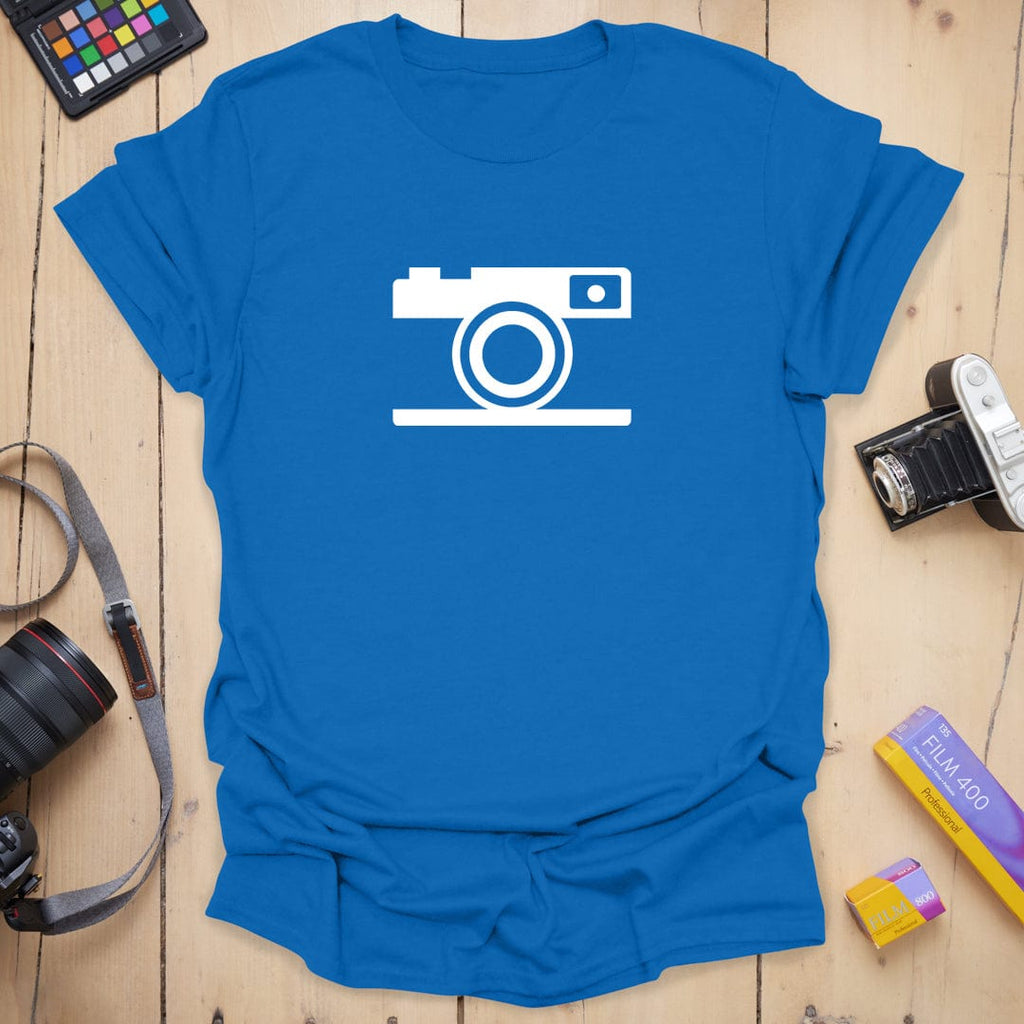 T-Shirt With Camera Icon For Minimalist Style