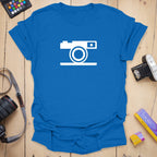 T-Shirt With Camera Icon For Minimalist Style