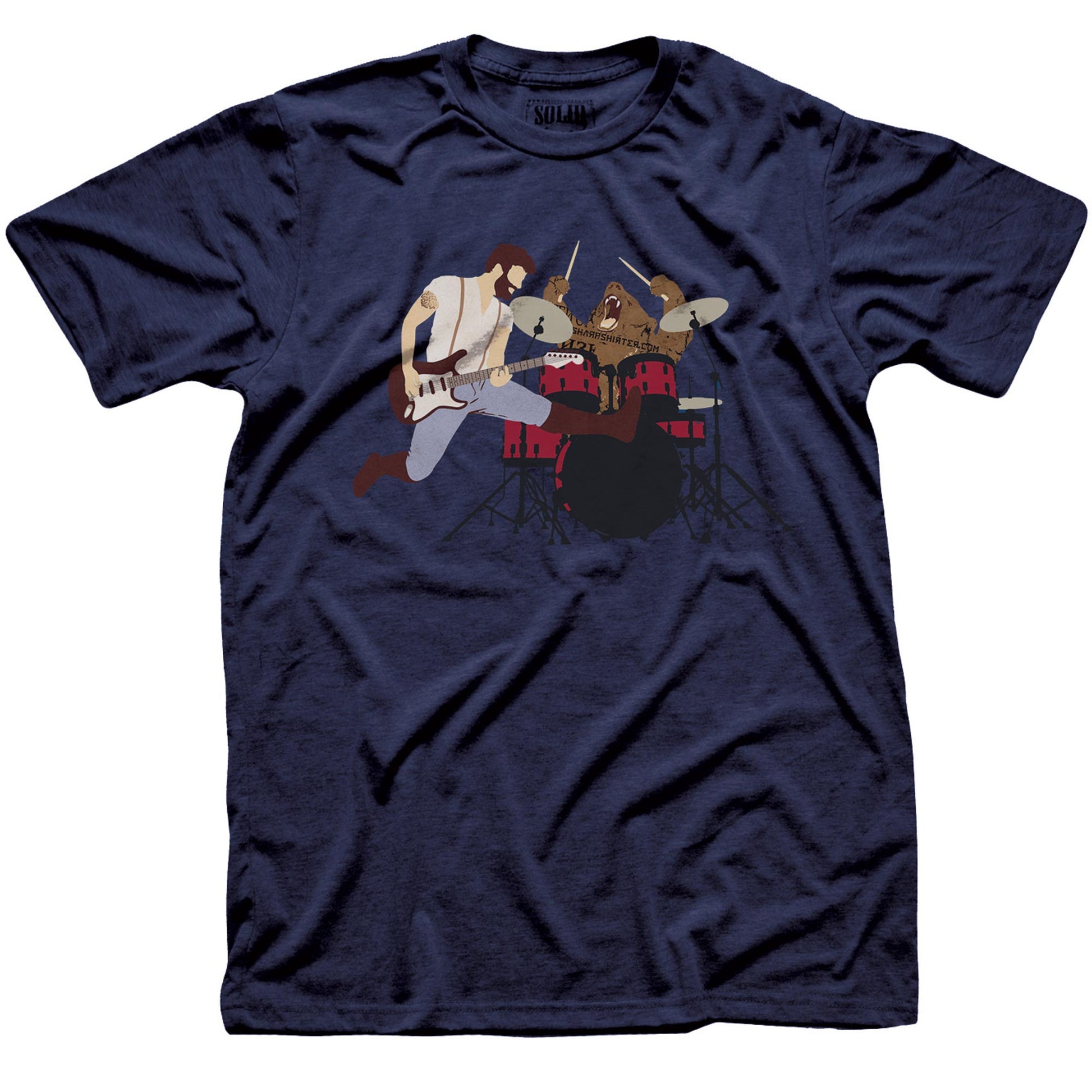 Men's Rock-Stars Cool Graphic T-Shirt | Funny Music Band  Tee | Solid Threads