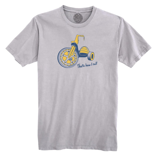 That's How I Roll Funny Organic Cotton T-shirt | Vintage Big  Wheel  Tee | Solid Threads