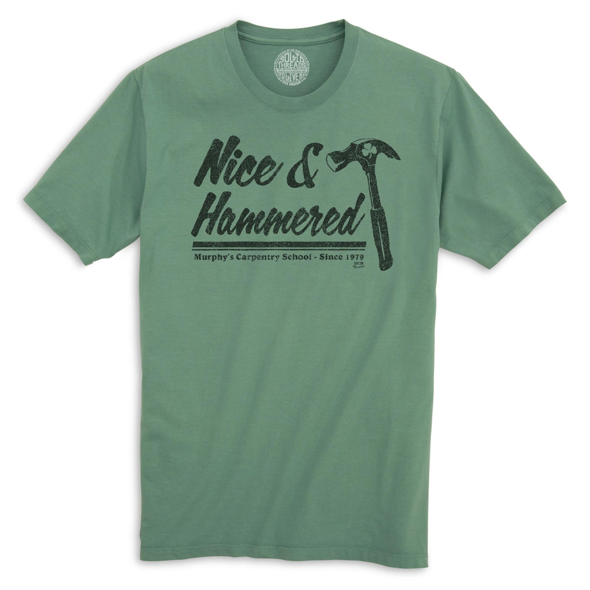 Nice & Hammered Vintage Organic Cotton T-shirt | Cool Always Sunny  Tee | Solid Threads