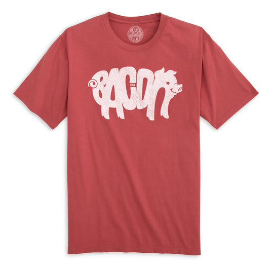 Bacon Vintage Organic Cotton T-shirt | Funny Foodie   Tee | Solid Threads