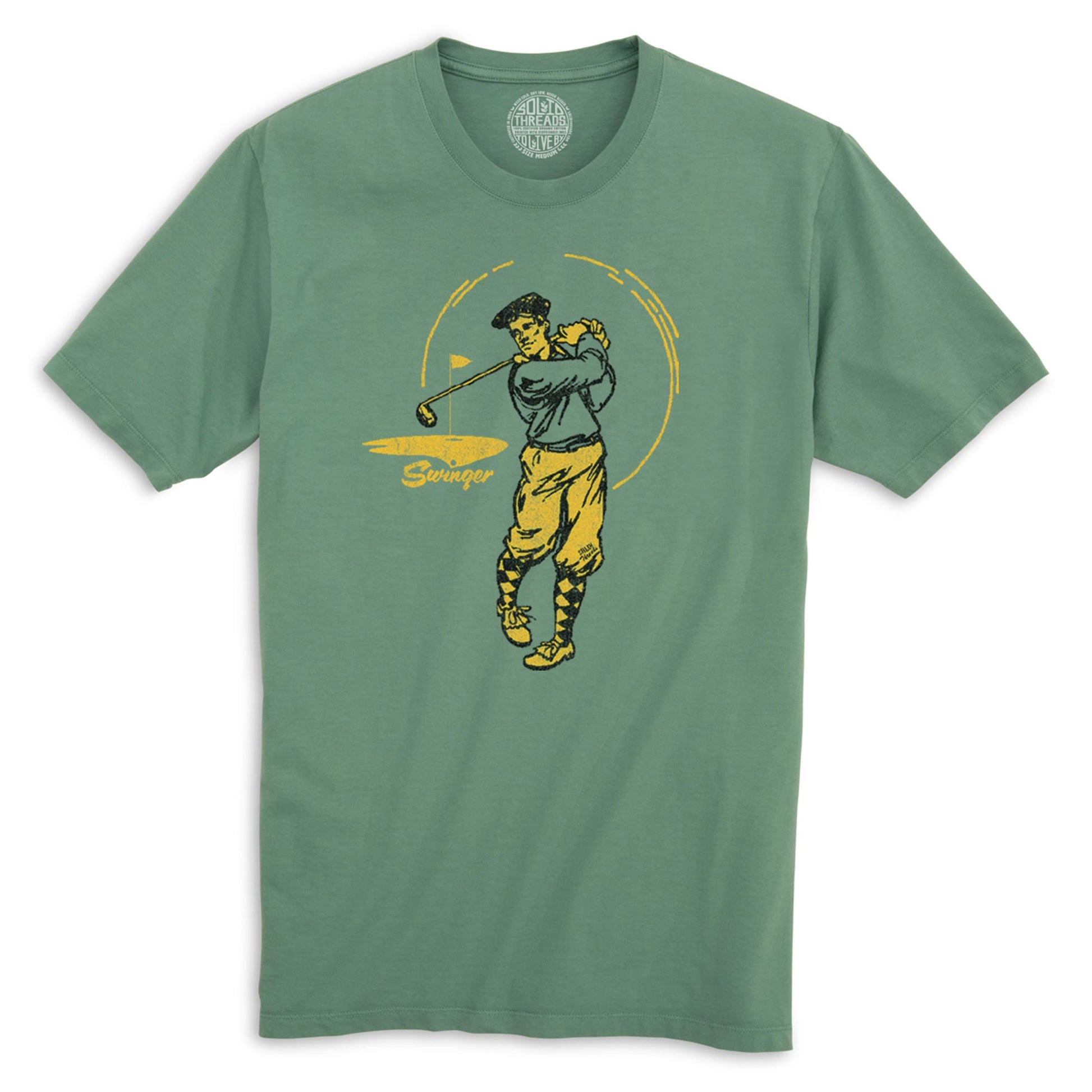 Swinger Vintage Organic Cotton T-shirt | Funny Sex  Inuendo  Tee | Solid Threads