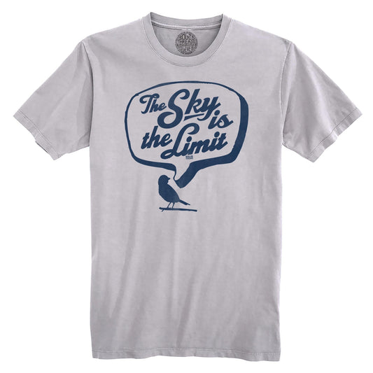 The Sky Is The Limit Vintage Organic Cotton T-shirt | Funny Bird Watching  Tee | Solid Threads