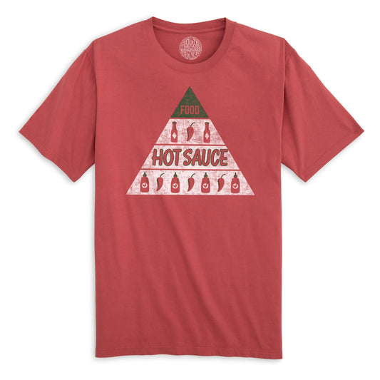 Hot Sauce Vintage Organic Cotton T-shirt | Cool Sriracha   Tee | Solid Threads