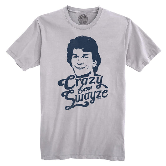 Crazy For Swayze | Retro Organic Cotton T-shirt | Vintage 80s Movie  Tee | Solid Threads