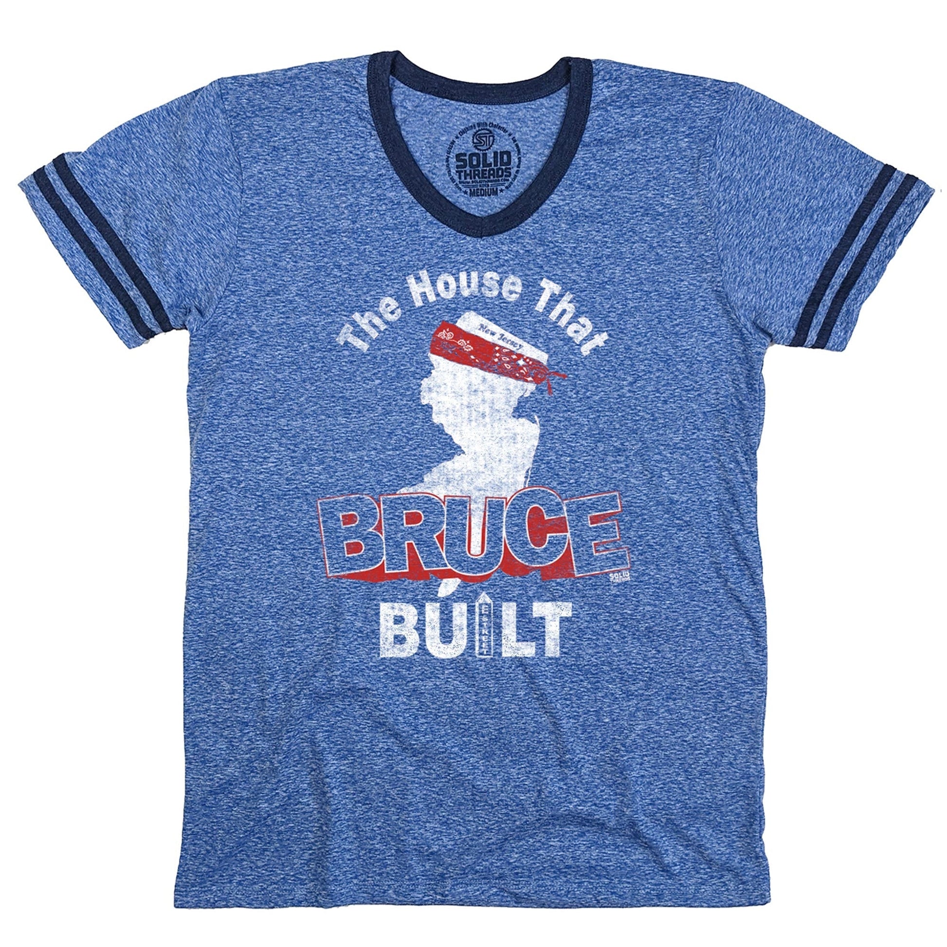 The House That Bruce Built Vintage V-neck T-shirt | SOLID THREADS