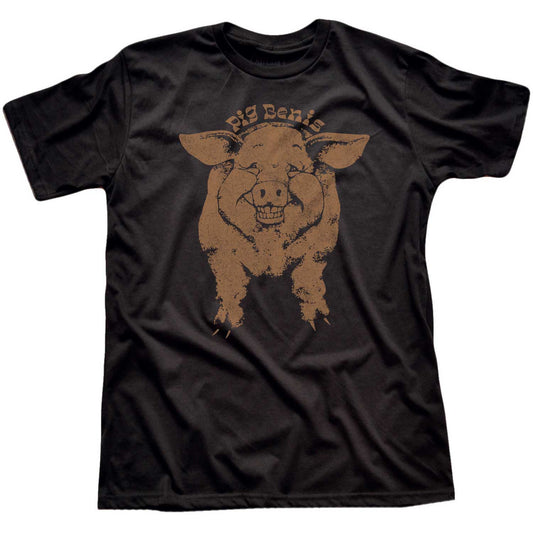 Men's Pig Benis Vintage Raunchy Sex Graphic T-Shirt | Funny Playboy Tee | Solid Threads