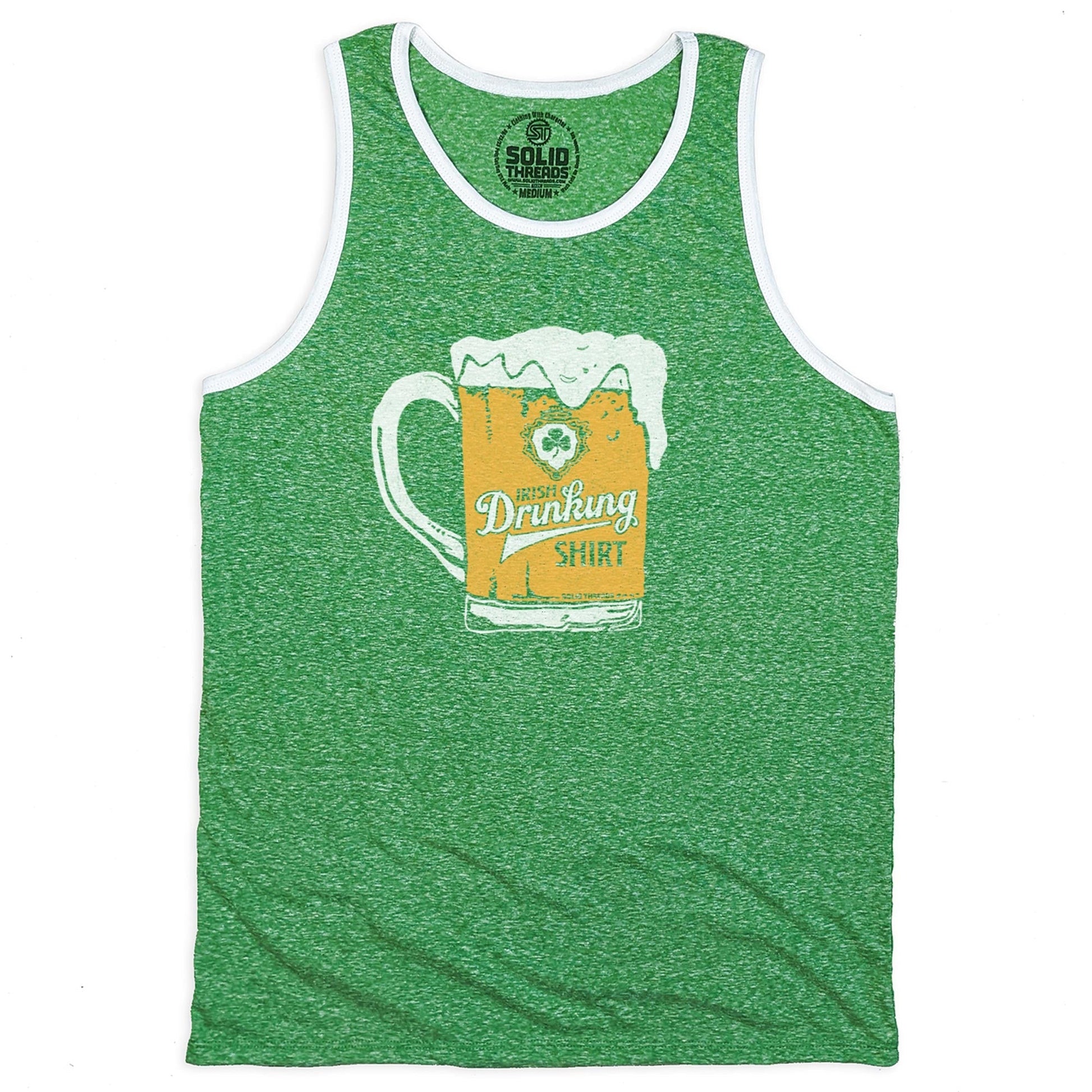 Men's Vintage Irish Drinking Shirt Graphic Tank Top | Retro St. Paddy's T-shirt
