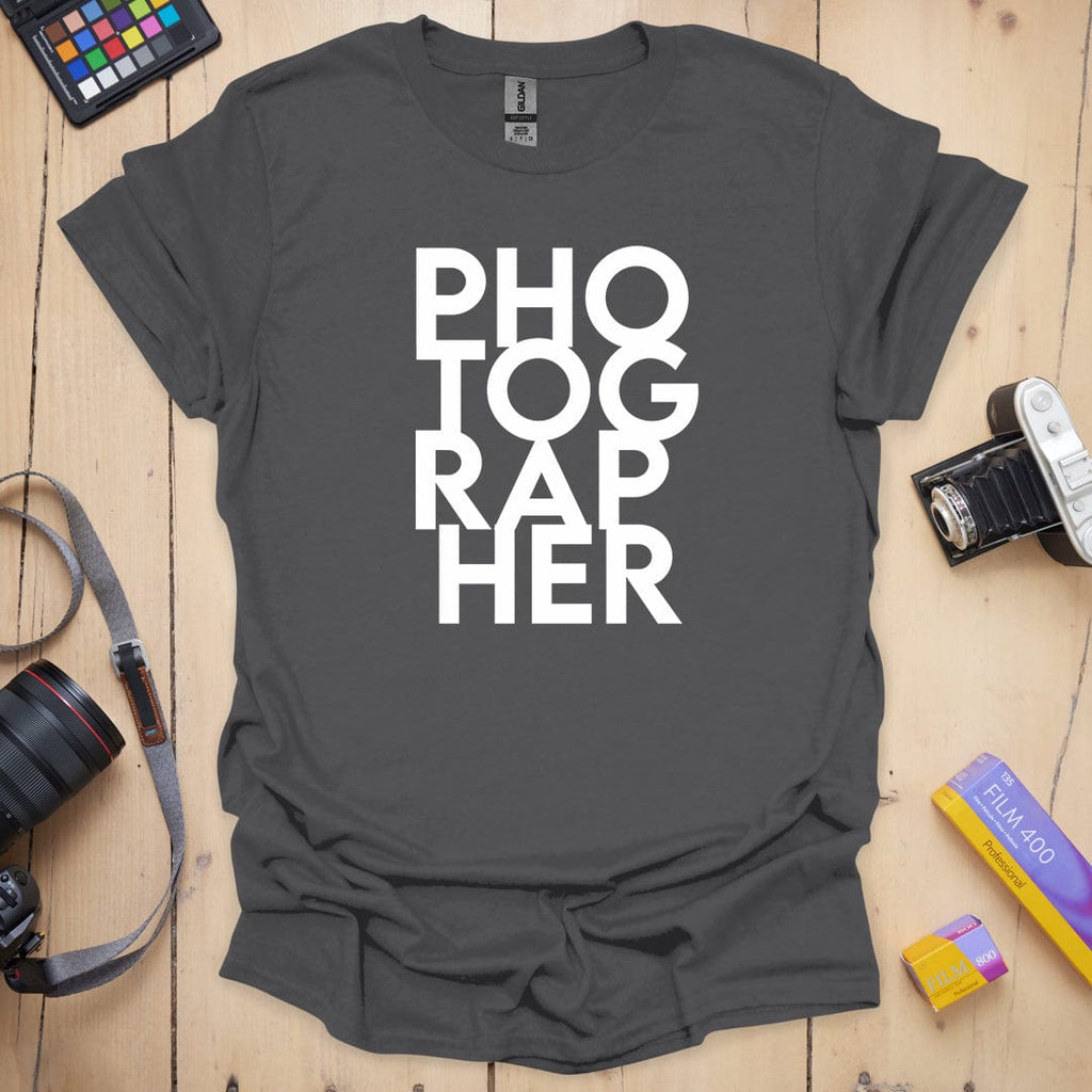 T-Shirt With Stacked Photographer Pride Design