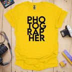 T-Shirt With Stacked Photographer Pride Design