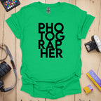 T-Shirt With Stacked Photographer Pride Design