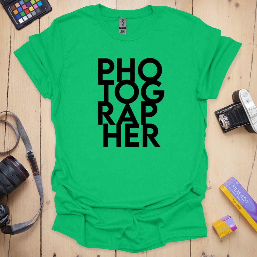 T-Shirt With Stacked Photographer Pride Design