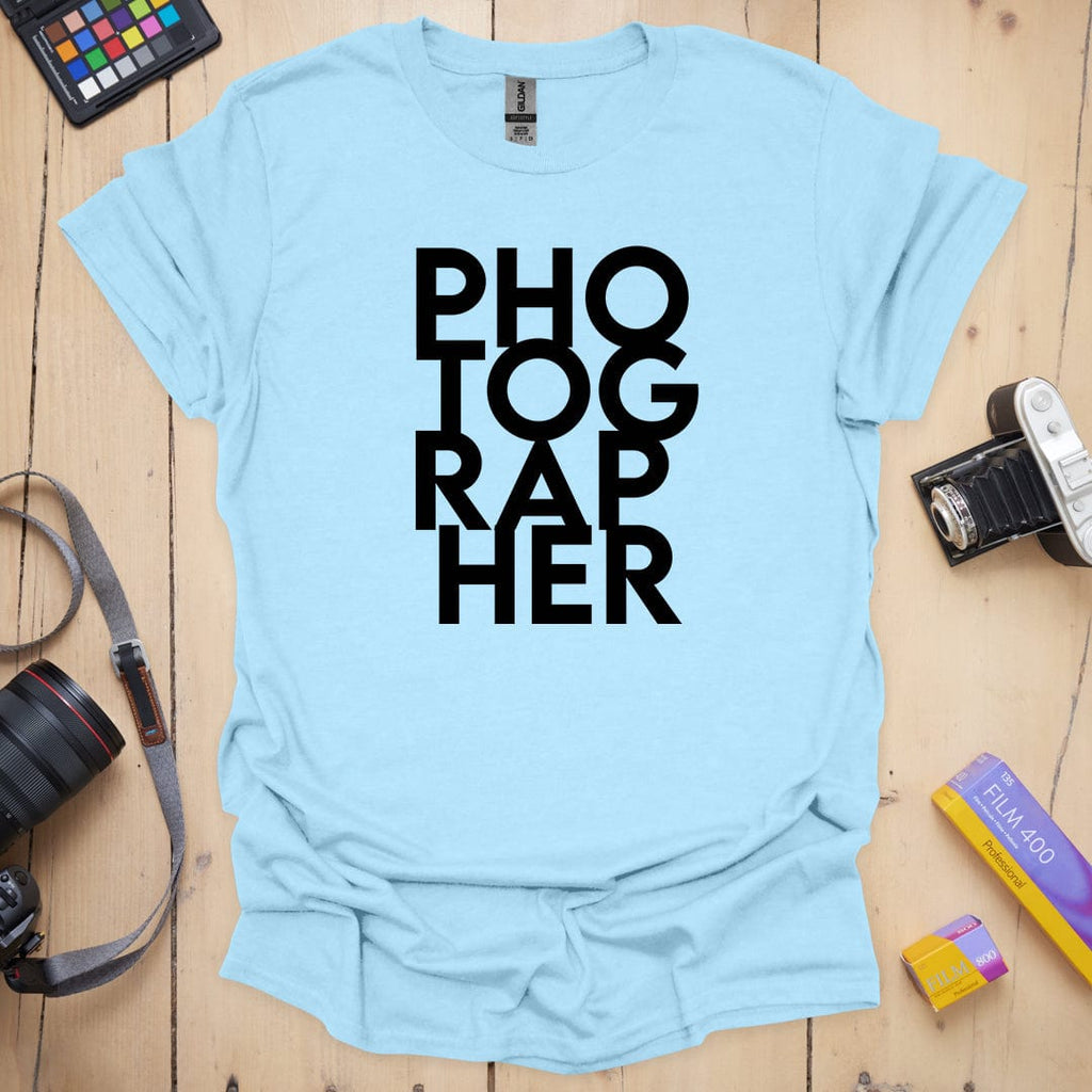 T-Shirt With Stacked Photographer Pride Design