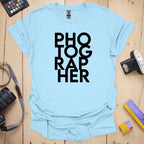 T-Shirt With Stacked Photographer Pride Design