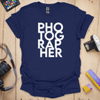 T-Shirt With Stacked Photographer Pride Design