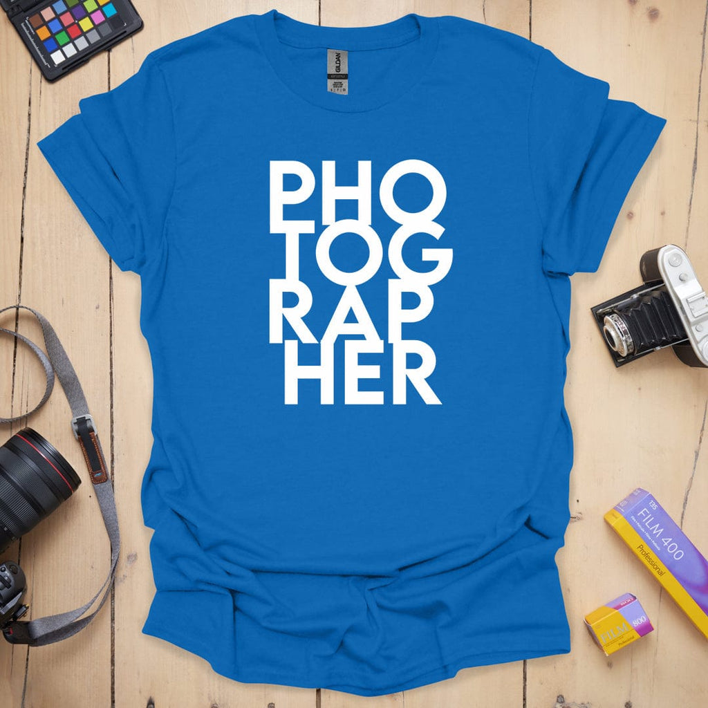 T-Shirt With Stacked Photographer Pride Design