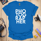 T-Shirt With Stacked Photographer Pride Design