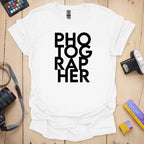 T-Shirt With Stacked Photographer Pride Design