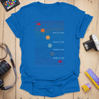 T-Shirt With Sunset Gradient and Exposure Settings