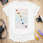 T-Shirt With Sunset Gradient and Exposure Settings
