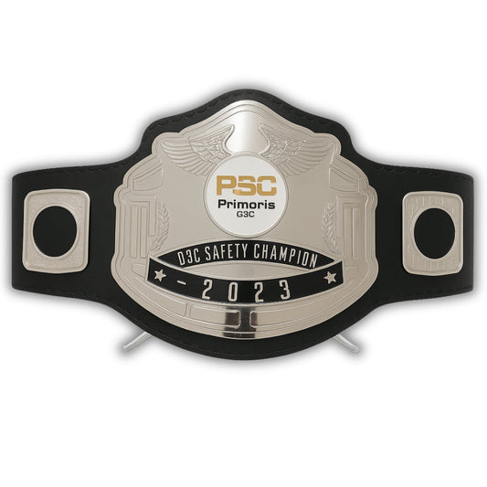 Custom Name and Primoris Q3C Logo Wrestling Championship Belt