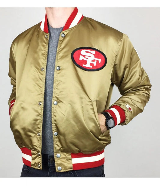 San Francisco 49ers 80s Satin Jacket - Vintage NFL Throwback