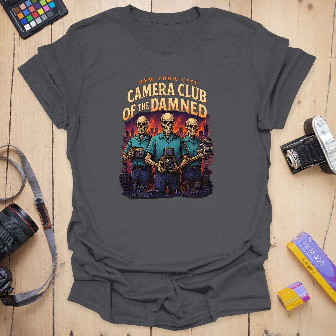 T-Shirt With Bold Colors for Camera Club of the Damned