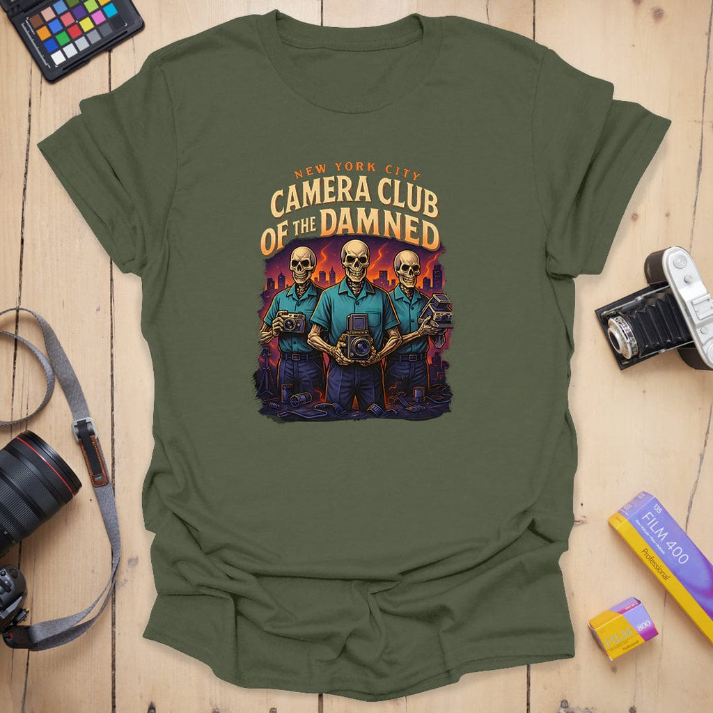 T-Shirt With Bold Colors for Camera Club of the Damned