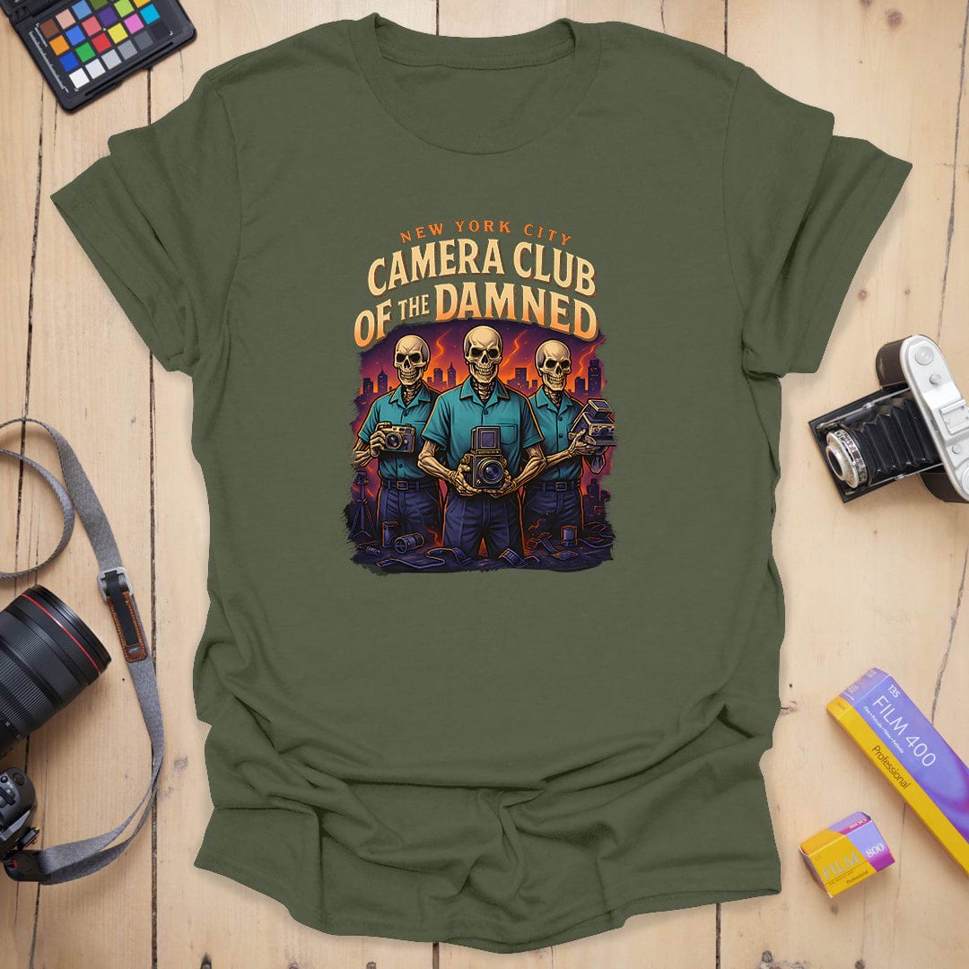 T-Shirt With Bold Colors for Camera Club of the Damned