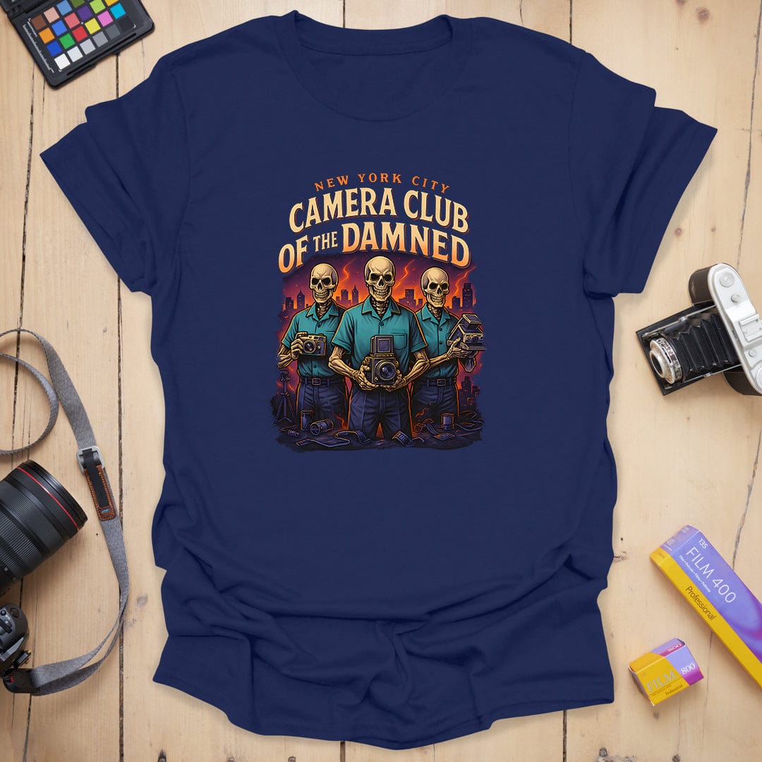 T-Shirt With Bold Colors for Camera Club of the Damned