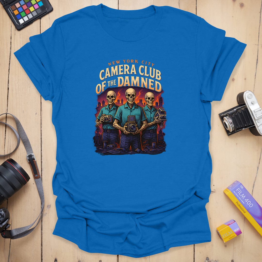 T-Shirt With Bold Colors for Camera Club of the Damned
