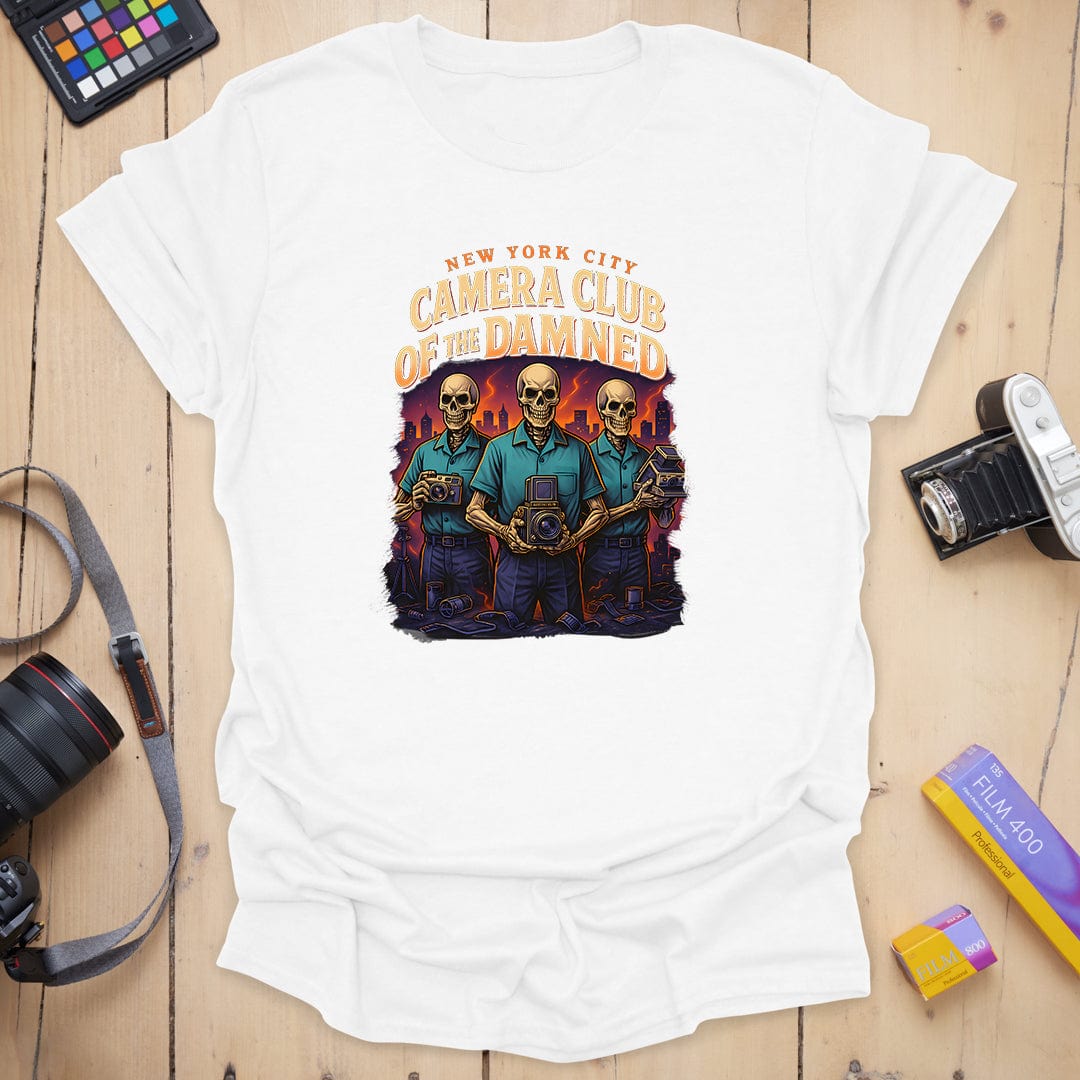 T-Shirt With Bold Colors for Camera Club of the Damned