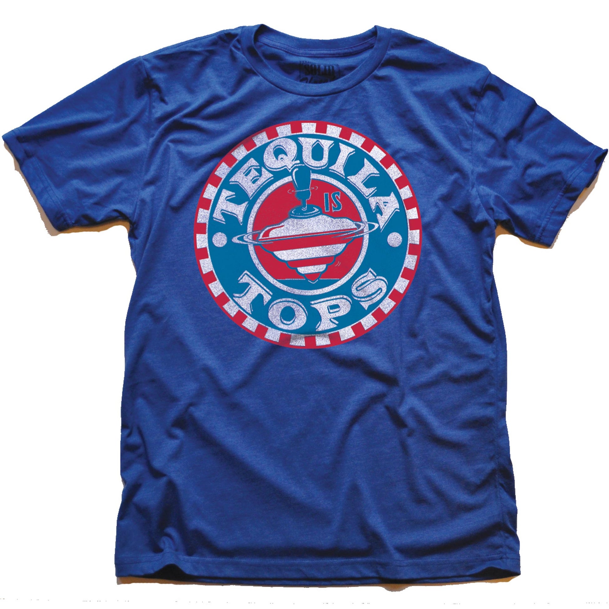 Men's Tequila Tops Funny Graphic T Shirt | Vintage Election Drinking Tequila Tee | Solid Threads