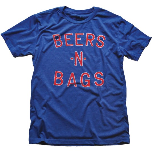 Men's Beer In Bags Funny Graphic T-Shirt | Vintage Drinking Shopping  Tee | Solid Threads