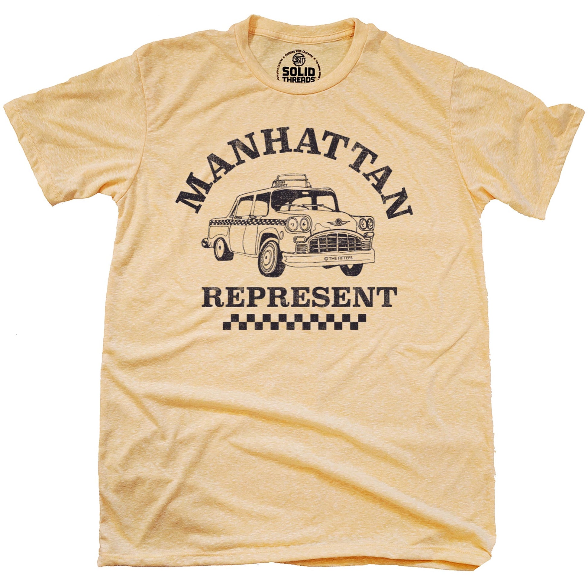 Men's Manhattan Represent Funny Graphic  T-shirt | Vintage New York Manhattan  Tee | Solid Threads