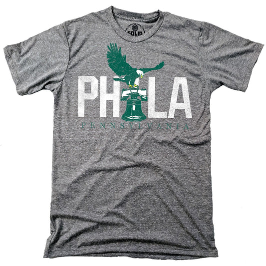 Men's Philly Eagle Cool Graphic T-Shirt | Vintage PA Liberty  Tee | Solid Threads