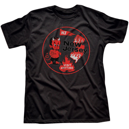 Men's Visit New Jersey Funny Graphic T-Shirt | Vintage Nj Visit  Tee | Solid Threads