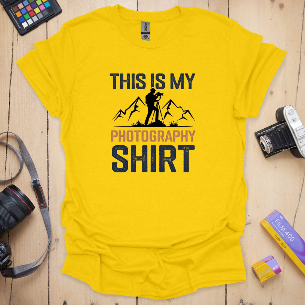 T-Shirt for Outdoor Photographers With Vintage Distressed Style