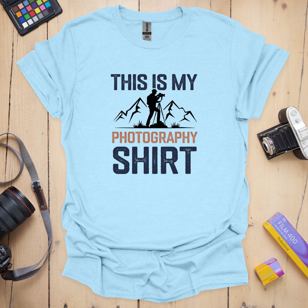 T-Shirt for Outdoor Photographers With Vintage Distressed Style