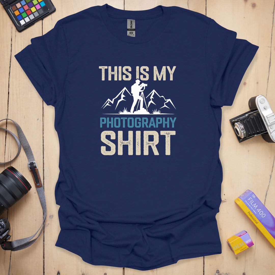 T-Shirt for Outdoor Photographers With Vintage Distressed Style