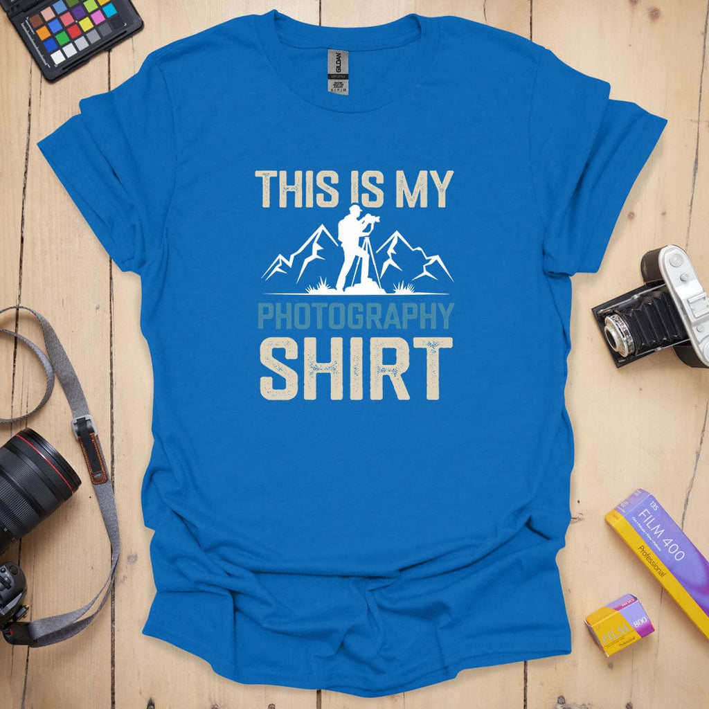 T-Shirt for Outdoor Photographers With Vintage Distressed Style