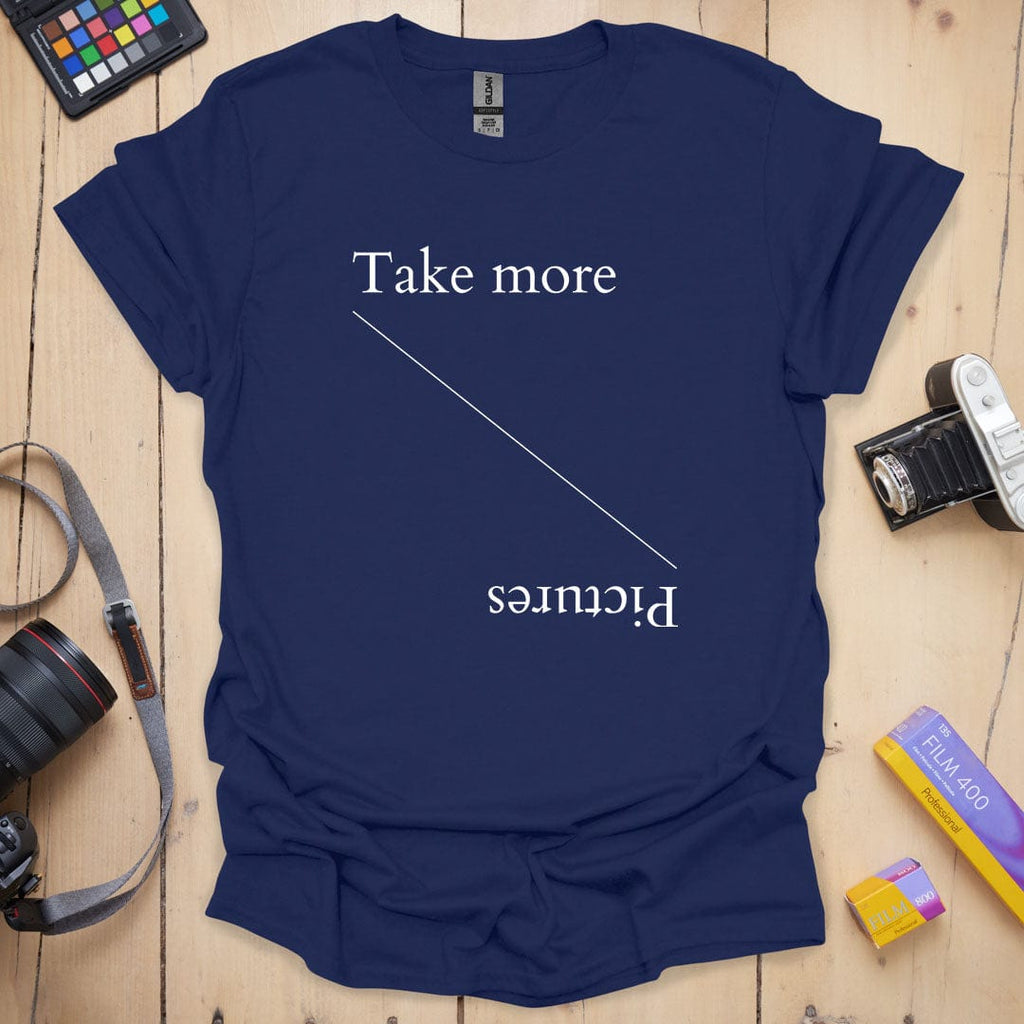 T-Shirt With Typographic Take More Pictures Design